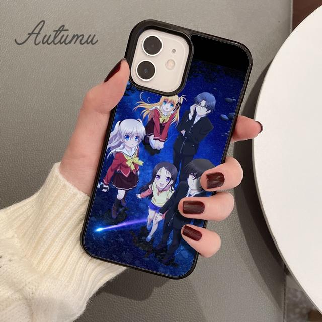 Charlotte Anime Phone Case for iPhone 11 12 13 14 Pro Max Mini X XR XS SE 2020 5 6S 7 8 Plus Samsung Galaxy S21 S22 Cover Shell