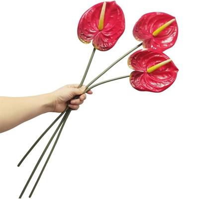 2Pcs 60cm PU Artificial Lilies Flower Bouquet For Home Decor Bridal Wedding Festival Decoration Small Flower Arrangement