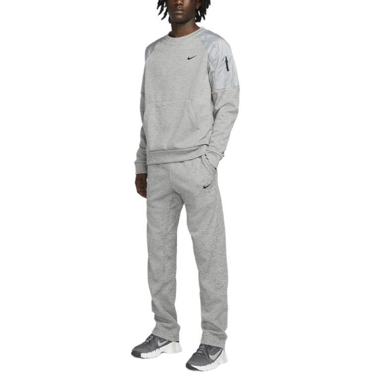 Nike Therma-FIT Open Hem Fitness Pants 'Grey' Men's DQ4856-063