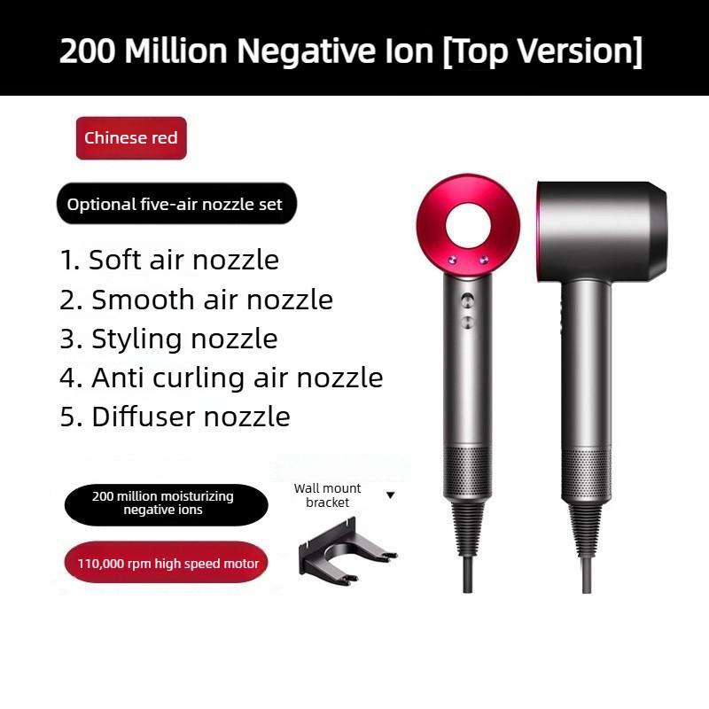 High Power Silent Hair Dryer Negative Ion Hair Care High-Speed Hair Blower Household Professional Hair Blowing Machine