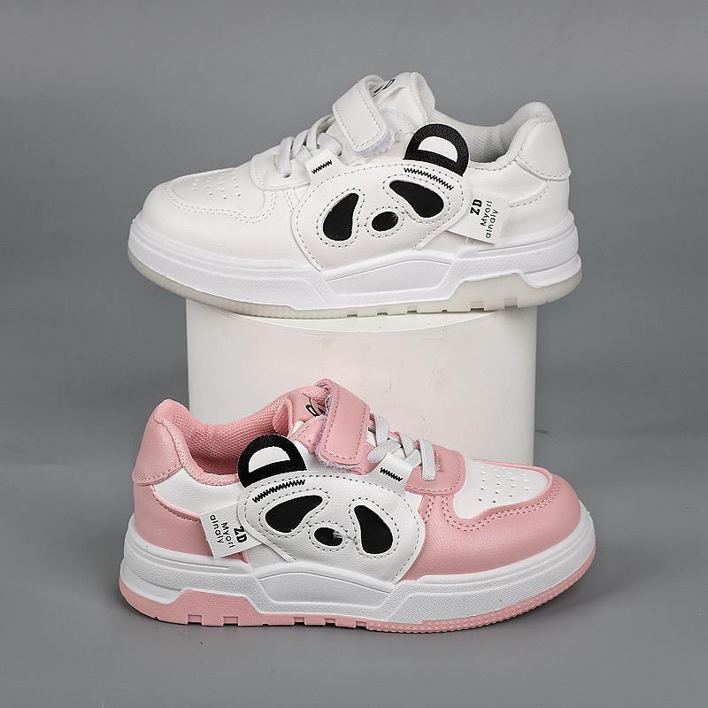 Children's Board Shoes 2025 Spring and Autumn New Foreign Style Casual Sports Shoes Boys Panda Shoes Soft Sole Girls Low-top Classmates