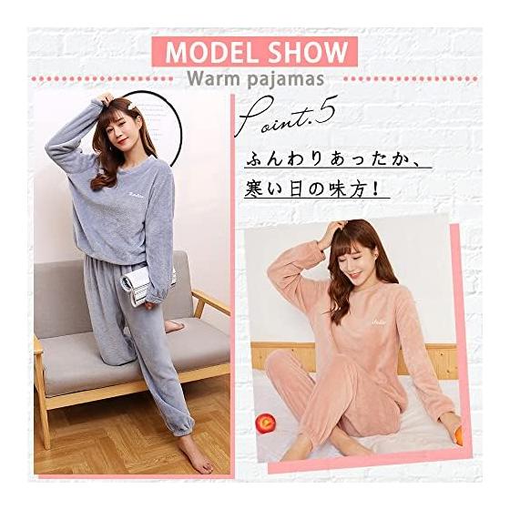 [YUESUO] Room Wear, Women's Pajamas, Fluffy, Top and Bottom Set, Winter Setup, Warm Fleece, Cute, Loungewear, Long Pants, Tops, 2 Piece Set,