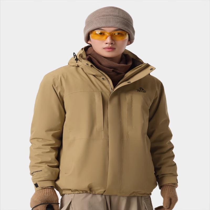 Pelliot Men s 3-in-1 Outdoor Fleece-Lined Jacket M