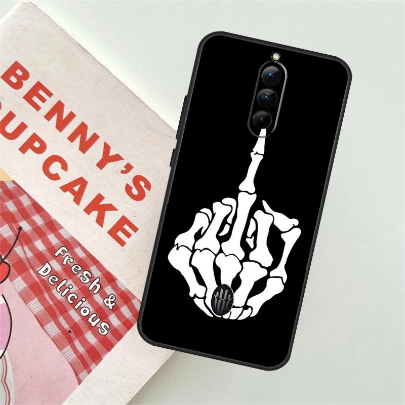 Skeleton Middle Finger Case For ZTE Nubia Red Magic 9 Pro Plus 5S 5G 6R 6 7 6S 7S 8 8S Pro Plus Back Cover Funda