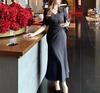 Elegant French Mermaid Shirt Dress for Women - 2025 Spring, Autumn, Winter Collection