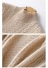 Women's Thick Basketweave Knit Pullover - Autumn/Winter, Half-High Neck, Long Sleeve, Elegant Base Layer.
