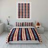 Patriotic Themed Decor Set Soft Skin-Friendly Bedding Set Includes 1 Duvet Cover And 2 Pillowcase Gift