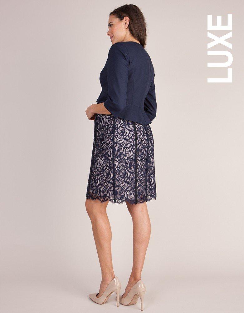 Jacket Maternity Peplum Jacket KATHERINA Navy [Serafin] Women's