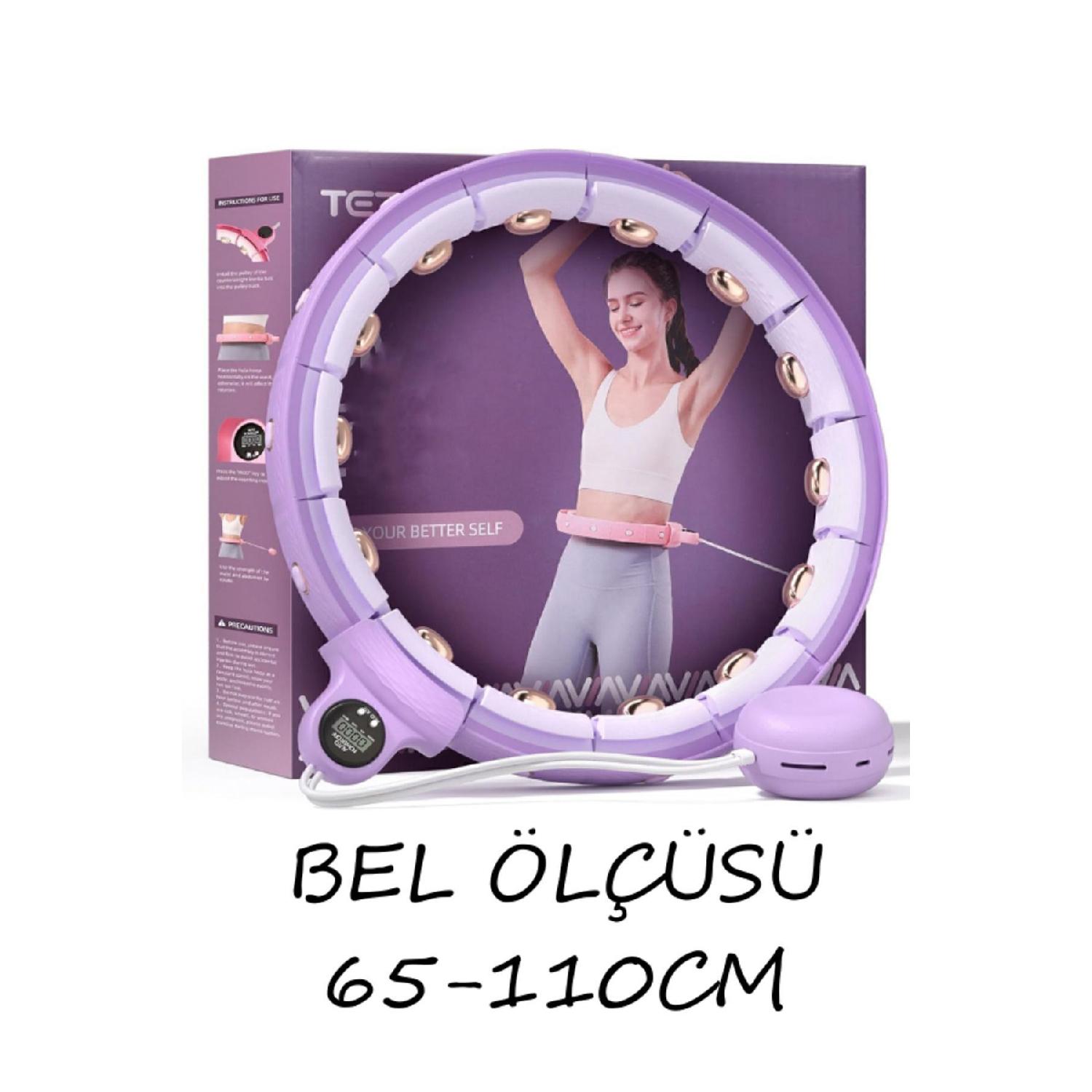 

Умный обруч со стойкой, гравитационным мячом и массажем на 360 градусов, съемный круг для пилатеса из 24 частей 65-110