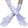 Vintage Ball Polyamide Tin Gloves Women's Satin Gloves Sunblock Show Show Long Gloves