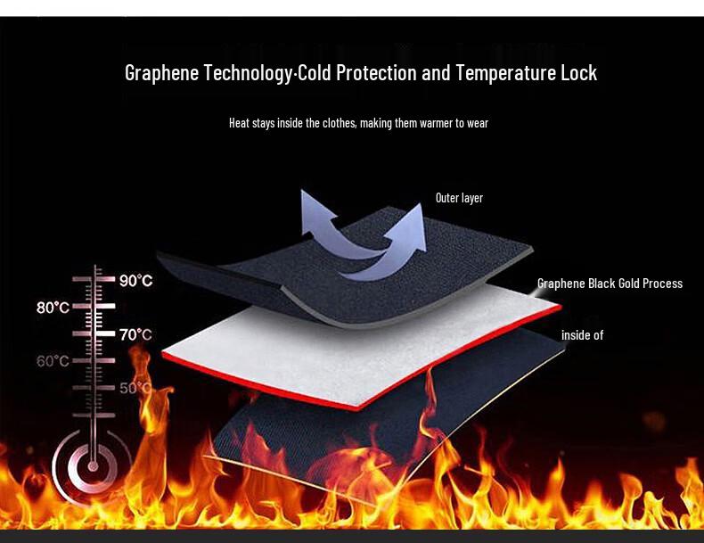 Maoren Men's Business Casual Graphene Thermal Hooded Jacket