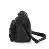 Vintage Crossbody Bag in Brown with Heart Accent - Adjustable Strap Multiple Zipper Pockets Small Crossbody Bag