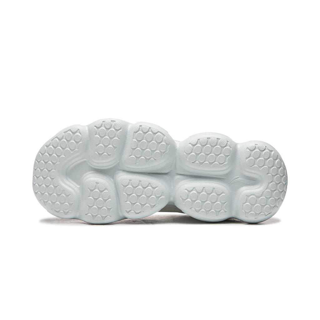 Li Ning Cloud Cushioning Slip Resistant Abrasion Resistant Lightweight Low top Casual Shoes Women's Mist White AGCW104-2
