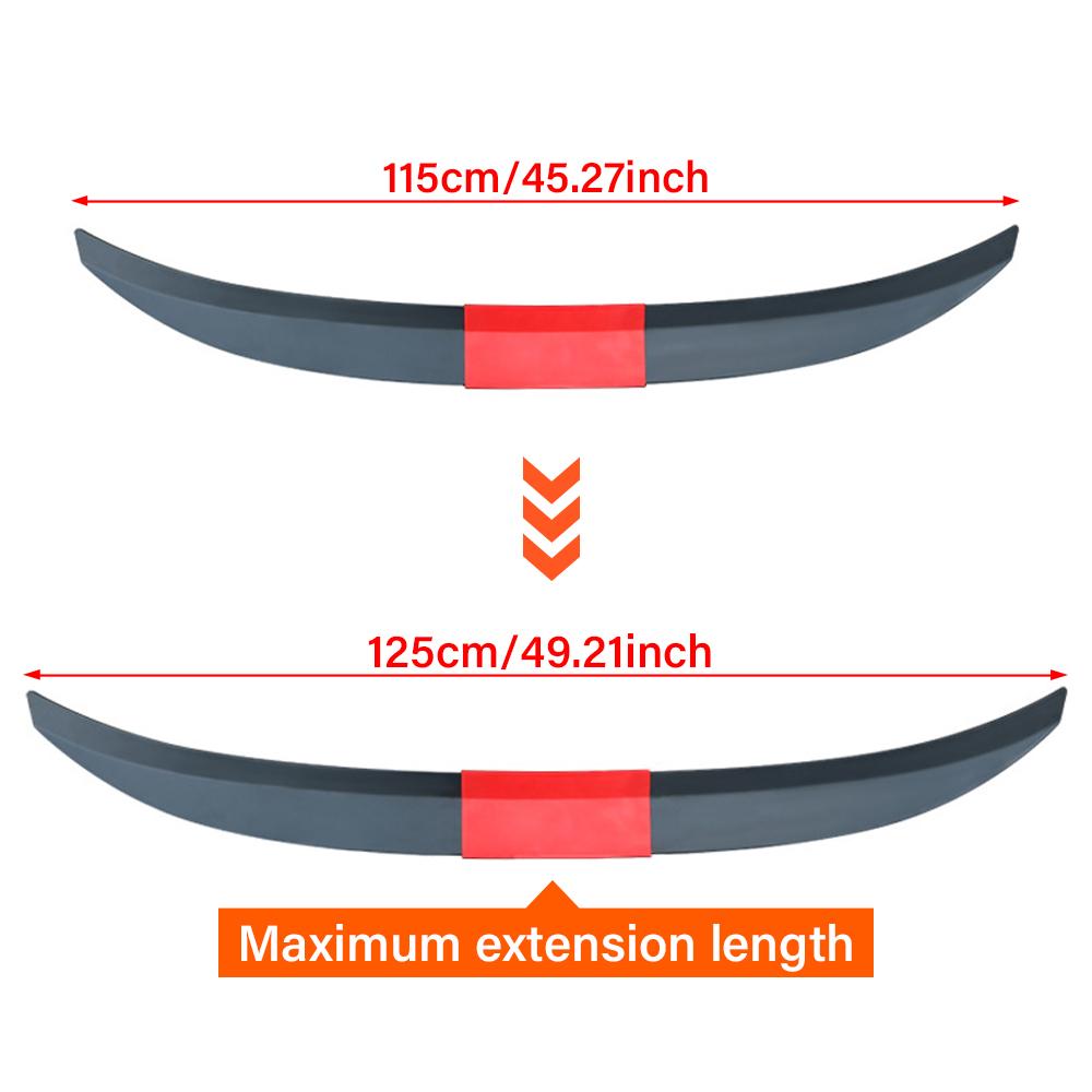 Car Universal Roof Spoiler Tail Universal Car Rear Wing Stick-on Perforated Trunk Spoiler Rear Wing Car Adaptations Tail