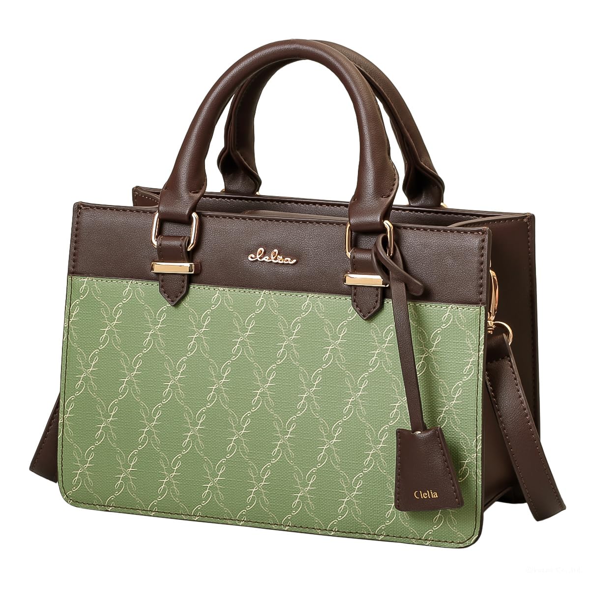 

Shoulder Bag Small Square 2way Handbag Belle Series [Cleria] Women s [CL-28051] (Ivy Green)