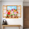 Realistic Window Decoration Painting Living Room Sofa Background Wall Fake Window Bedroom Landscape Art Self-Adhesive