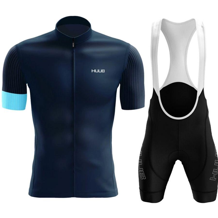 Conjunto de Maillot y Culotte de Ciclismo HUUB - Ropa de Bicicleta MTB de Manga Corta para Hombre - Uniforme de Ropa para Ciclismo al Aire Libre