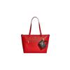 Coach Fermeture éclair de galerie Poche extérieure Porte-clés Toile enduite et cuir lisse Mini sac Sacs pour femmes Marron CC895-IMAA8