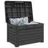 Outdoor Cushion Box Anthracite 73 x 50.5 x 46.5 cm Polypropylene