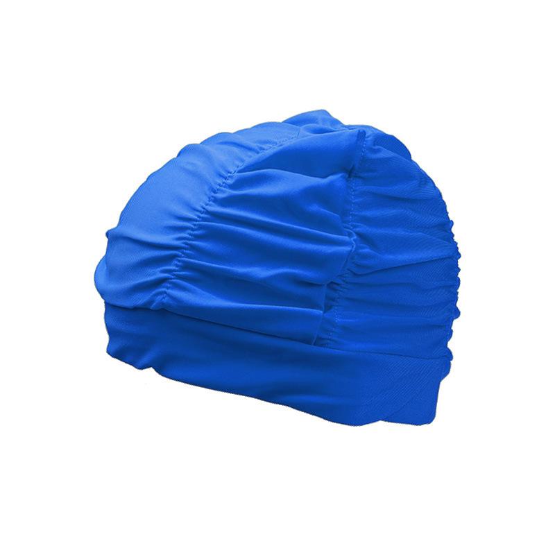 Printed Pleated Elastic Swim Cap Flower Breathable Comfortable Swimming Cap Adult Swim Cap