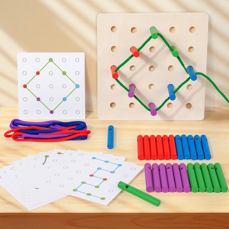 

Montessori Sensory Puzzle Board for Kids: Fine Motor and Early Education Toy