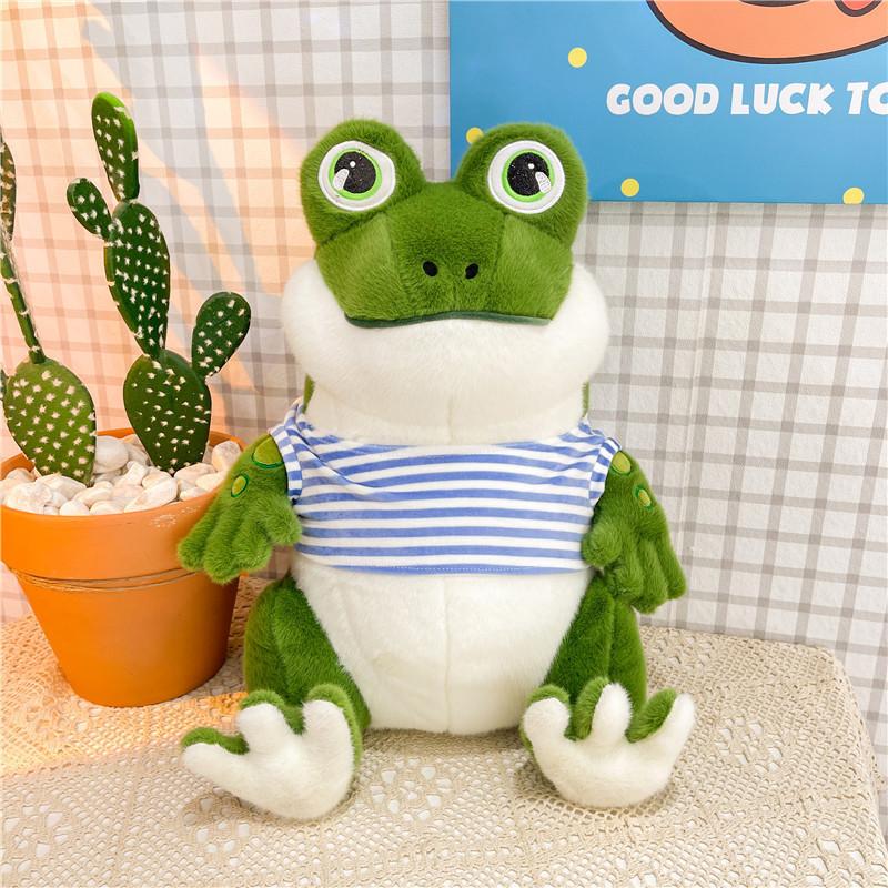 Adorable Plush Frog Toy Soft And Cuddly Stuffed Animal For Kids And Girls
