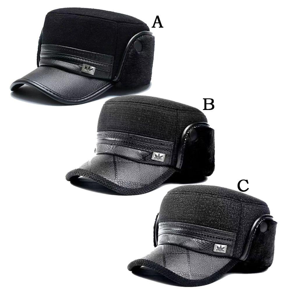 Windproof Earmuffs Cap Thickened Warm Berets High Quality Ear Protection Hat  Men