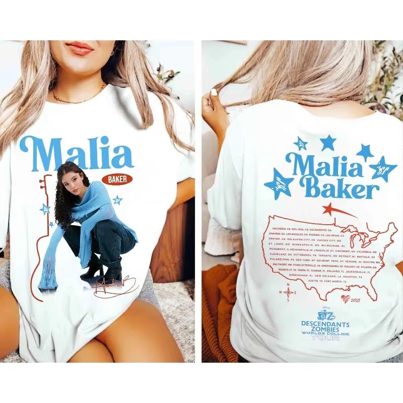 Malia Baker Tshirt for WomenCotton Tshirt for Unisex and Women Casual and Fashionable Streetwear for Unisex and Women S