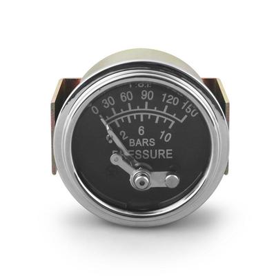 2" 52mm Mechanical Oil Press Gauge 0-150PSI/0-7bar Oil Pressure Press Manually Set Alarms Car Meter Yellow Light 1/8NPT