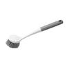 Spülbürste mit langem Griff, Mehrzweck-Topfbürste aus Kunststoff mit Hakenloch für die Küchenspüle