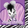 Zou Happy Birthday Napkins (Pack of 16)