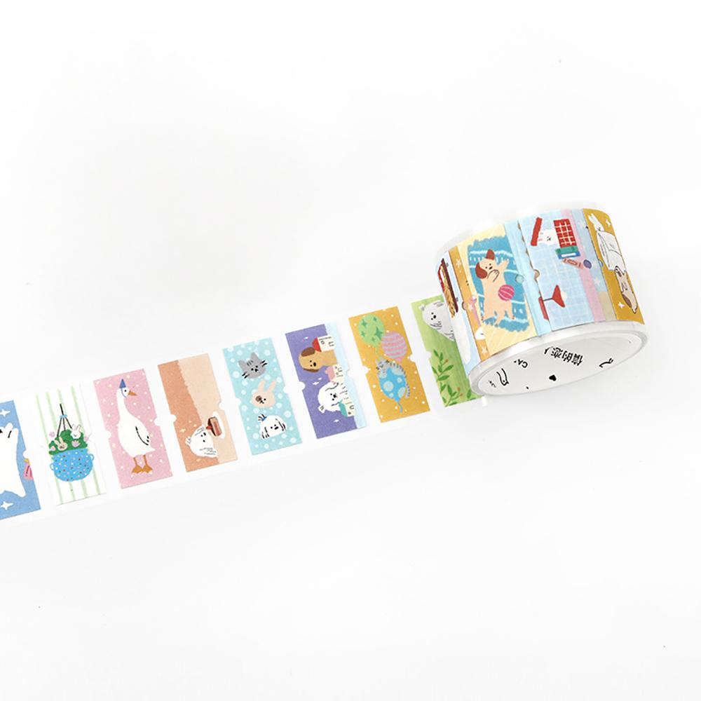

NEW Cute Sweet Dream House Writable Decorative Label Adhesive Tapes for Junk Journal DIY Paper Scrapbooking Craft Supplies
