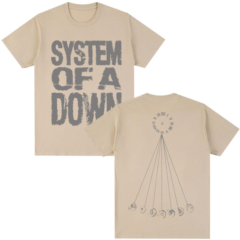 Rocková kapela System of A Down Mezmerize Tričko Pánské Dámské Vintage Hip Hop Gotické Harajuku Trička Nadměrné Bavlněné Ležérní Tričko