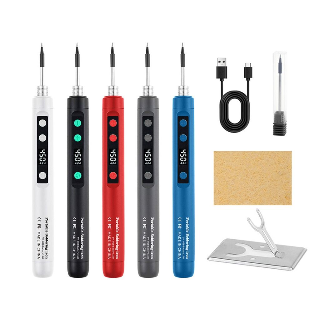 5V/15W Digital Display Soldering Iron Adjustable Temperature Mini Welding Kit
