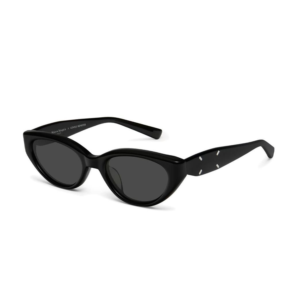 Gentle Monster Maison Margiela MM108-01 Collaboration Classic Logo Cat Eye Sunglasses Unisex sunglasses Black MM108-01