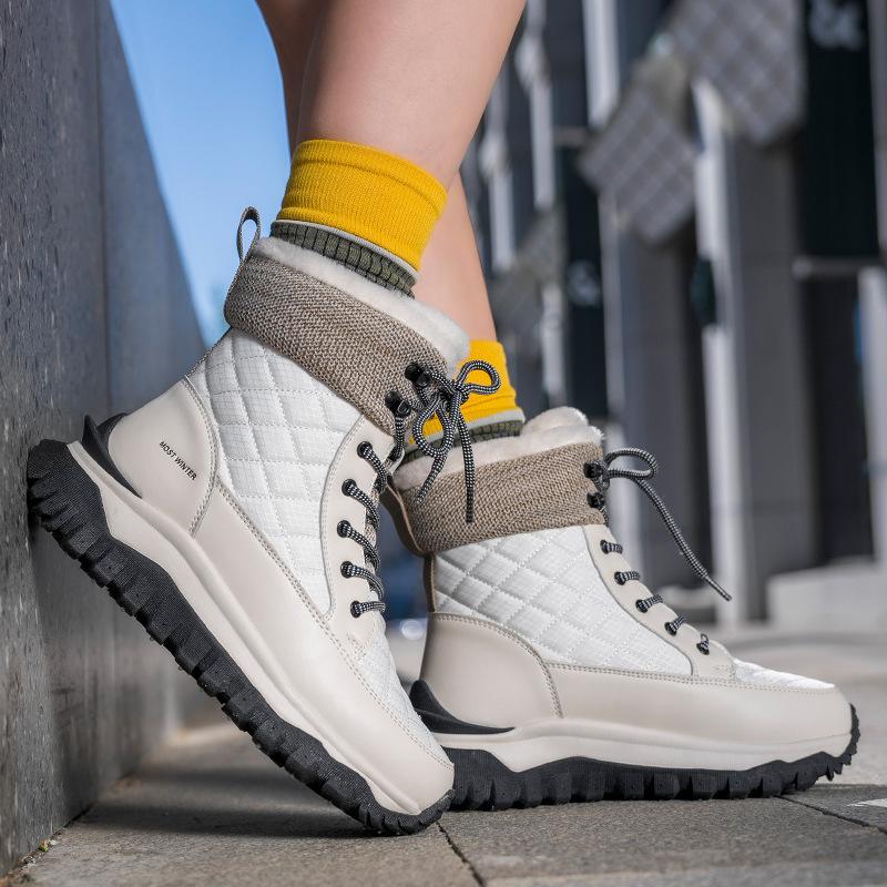 Women Snow Boots Winter High-top Cotton Shoes Plush Warm Women Winter Boots Outdoor Non-slip Platform Boots Botas Invierno Mujer