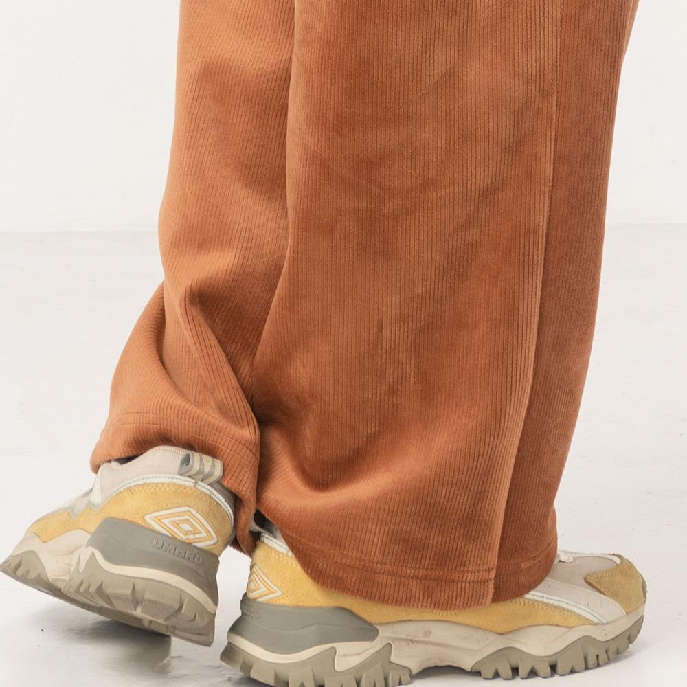 DURAN Wide Double-Tuck Corduroy Fleece-Lined Pants Dbf3W-9145 3 Colors