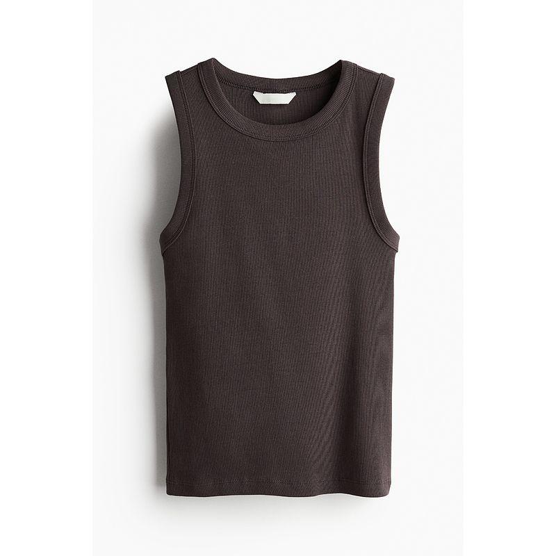 

HM Women s Vest Camisole Autumn Rib Soft Simple and Comfortable Sleeveless Vest 1250800