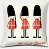 Home Decor LOVE England Series Printed Square Polyester Pillowcase Cushion Cover Bedroom Living Room Ornament Funda De Almohada