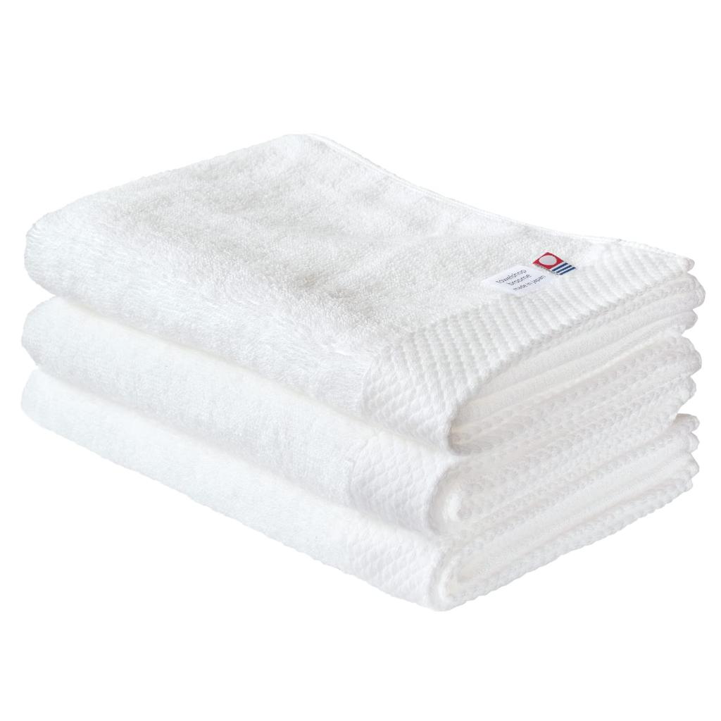 Bloom Imabari Towel Certified Long Face Towel Ciel Head Drying 34 x 100 Made in Japan 3-Piece Set, Absorbent, Quick-Drying, Wrap/Hair Towel, cm,