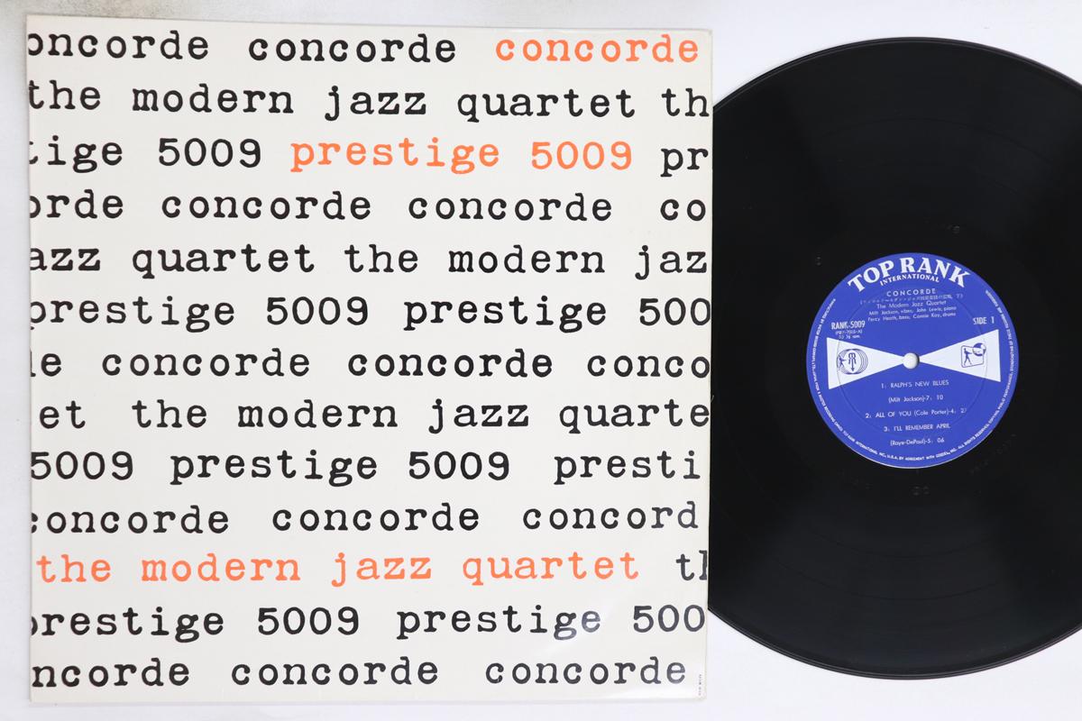 

LP Record MODERN JAZZ QUARTET Concorde RANK5009 TOP RANK 1961 Japan Jazz Used