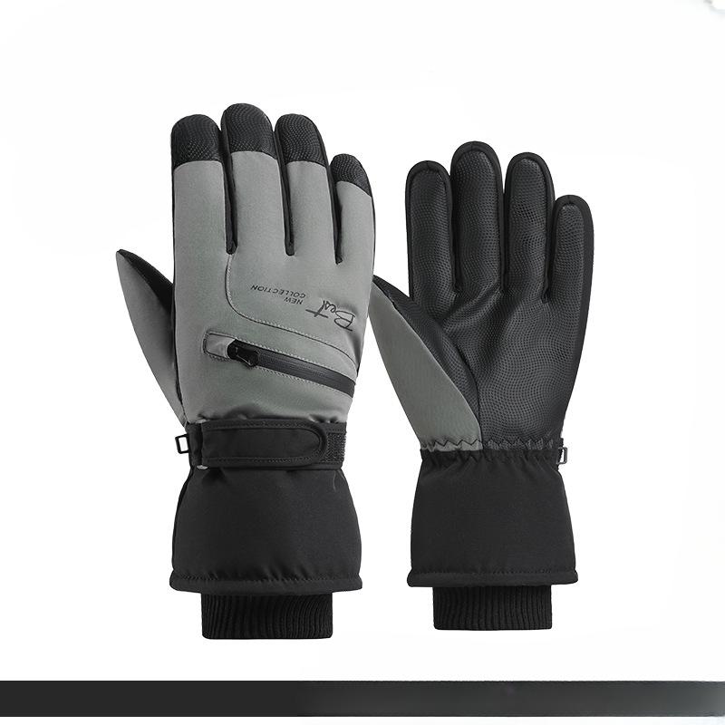 Ski Gloves for Women In Winter Warm Touch Screen Cold Proof Play Snow  Water Splashing and Thick Cycling Electric Bike Gloves for Men