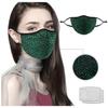Adult Fashion Reusable Windproof Fog Haze Mask Diamond Mask for Women