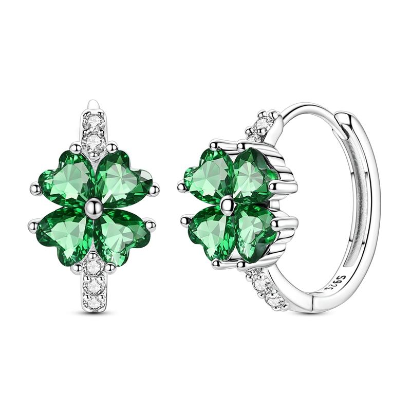 925 Silver Earrings Flower Bee Stars Bow Earrings Colorful Zircon For Women Making Jewelry Gift Girl Women