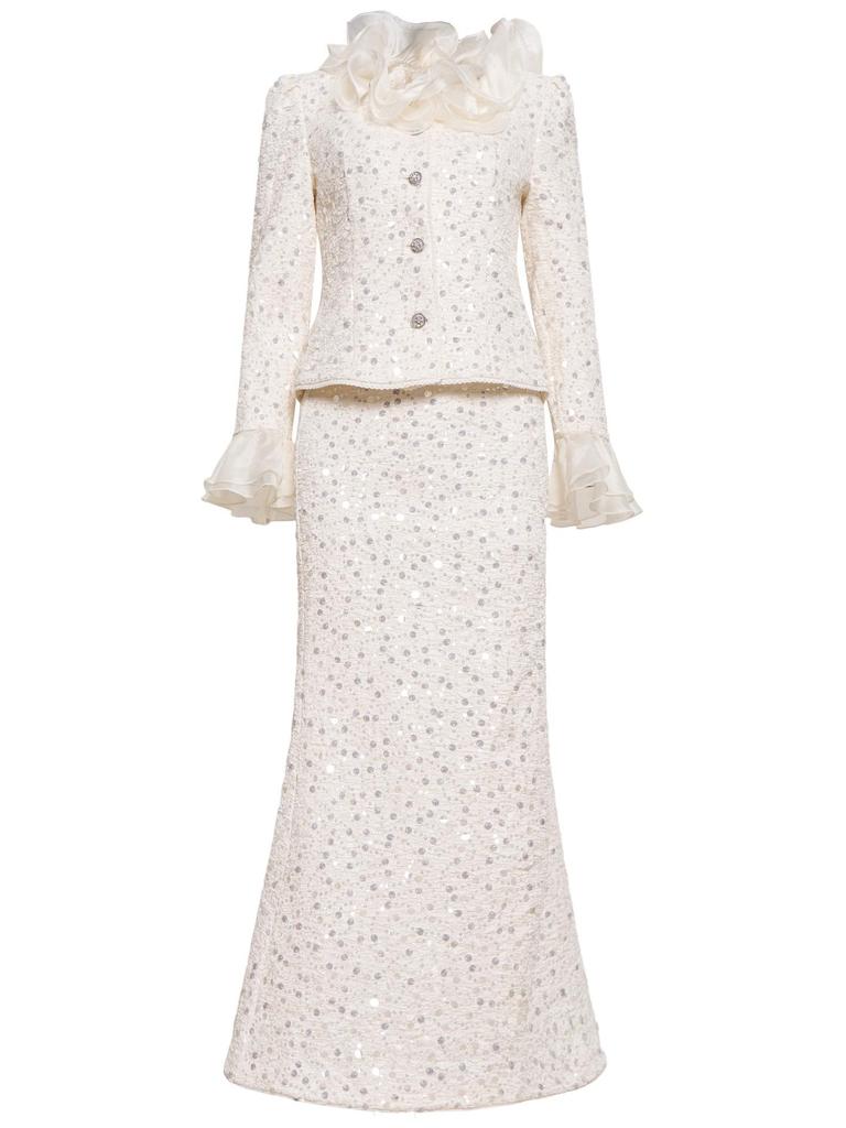 Zhi Li 2026 Women's Chic Woolen Coat & Fishtail Skirt Set