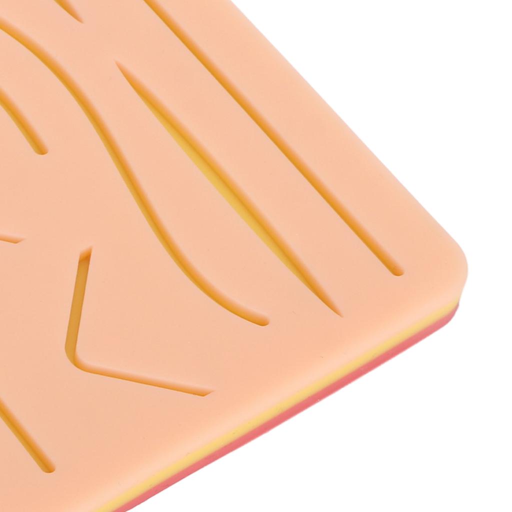 Medical Training Skin Model Lightweight Portable Simulation Silicone Suture Practice Pad for Student Nurses