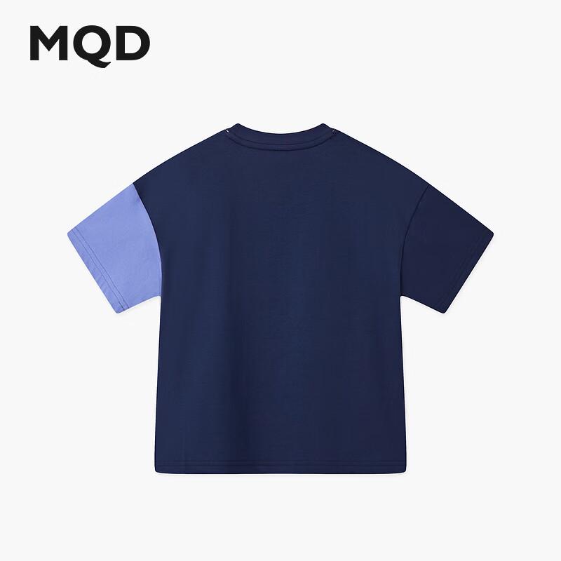 MQD Boys  College Style Color-block Short Sleeve T-shirt 130