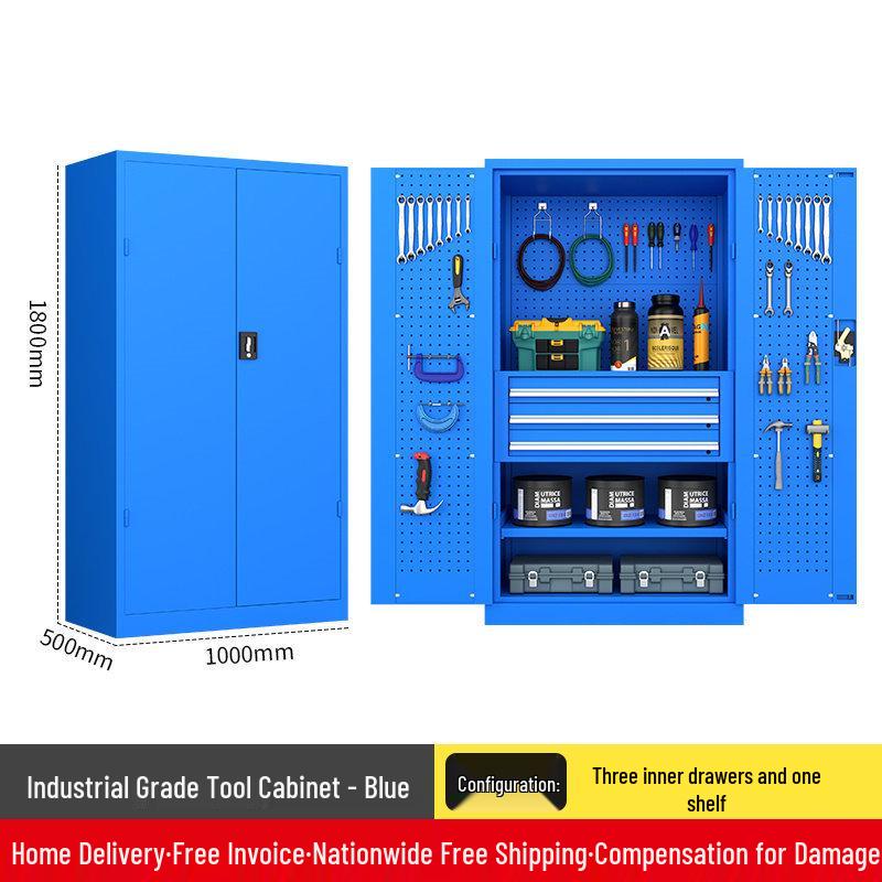Heavy Duty Tool Cabinet with Thickened Drawers for Workshop and Auto Repair Storage.