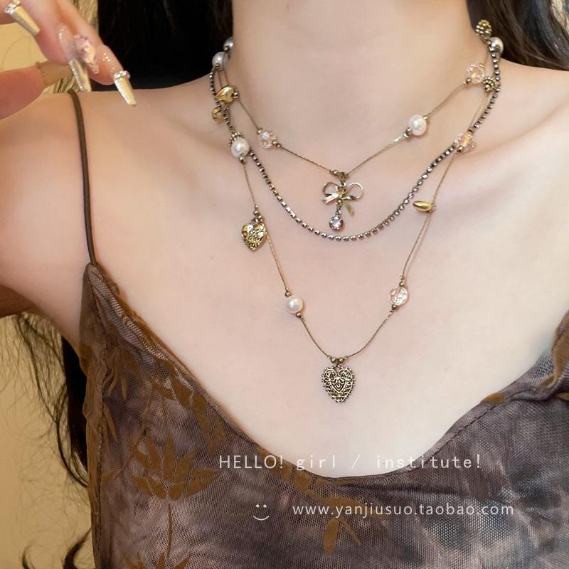 Böhmische Sonne Mehrlagige Halskette: Ethnische Luxus Schlüsselbeinkette für Frauen