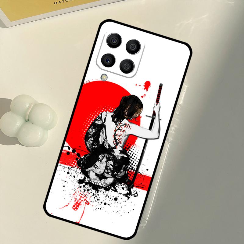 Anime Girl Samurai For Samsung Galaxy M31 M16 M11 M21 M13 M33 M35 M53 M55 M15 M14 M34 M54 M12 M32 M52 M06 Case